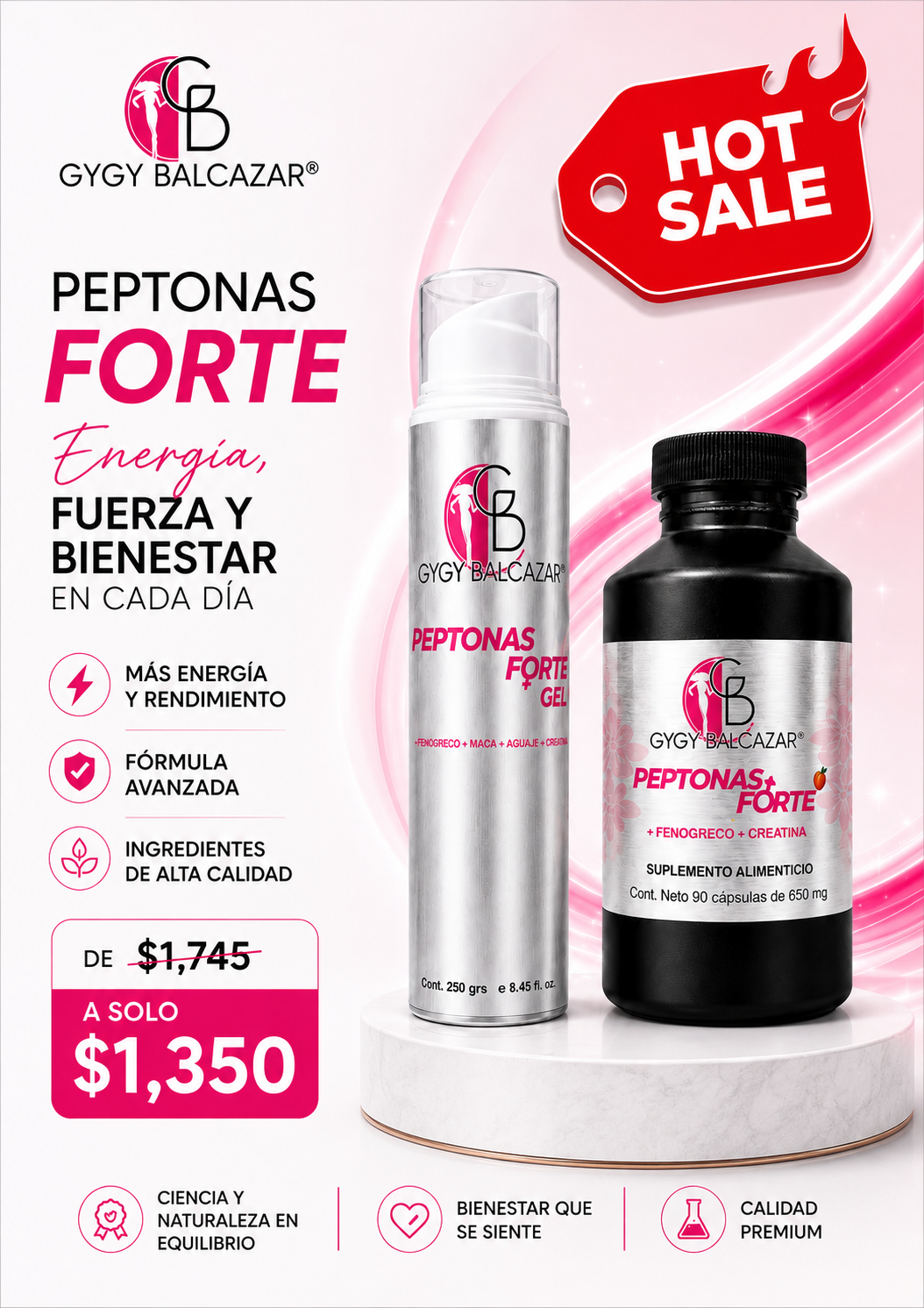 Kit Peptonas Forte Mujer