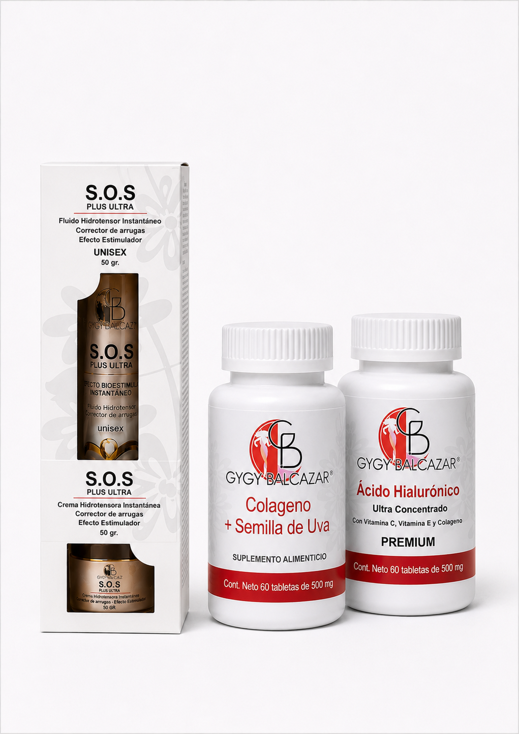 Kit S.O.S PLUS ULTRA + ÁCIDO H + COLÁGENO